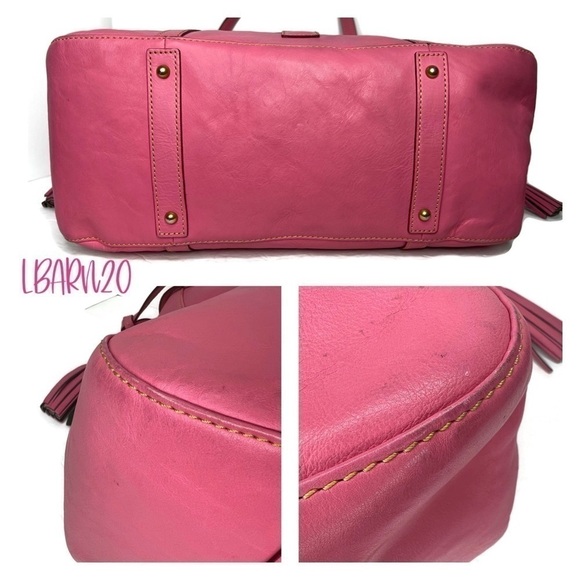 Dooney & Bourke DB Bubble Gum Pink Florentine Smith Bag - Picture 6 of 13